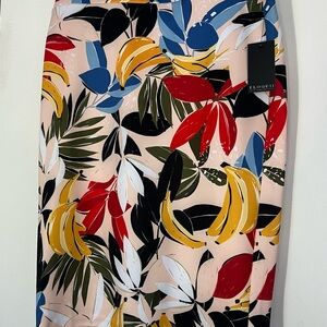 Eloquii Women's Tropical Print Pencil Skirt - Multicolor